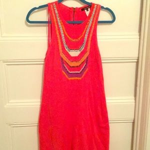 Nanette Lepore beaded dress orange 4